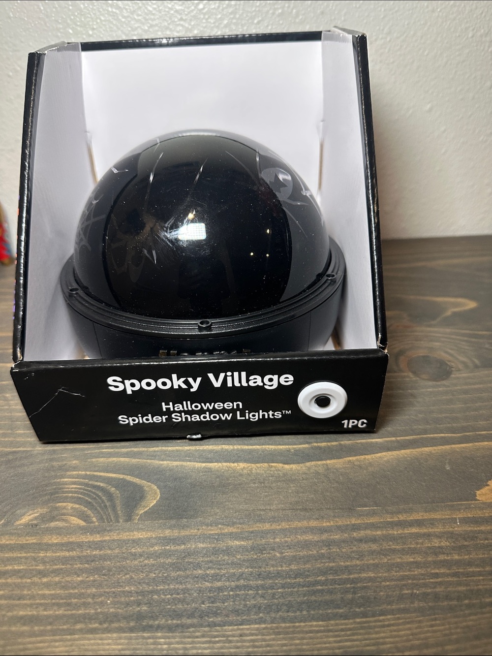 Black Halloween Spider Shadow Light